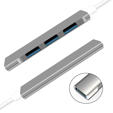 Ally S-803 4in1 Type-C to 4x USB3.0 HUB Çoğaltıcı Çevirici Dönüştürücü Adaptör-(5775)