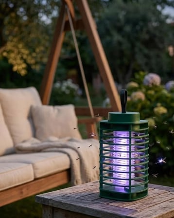 Elektrikli Sinek Öldürücü Lamba UV LED Teknolojili Sessiz ve Etkili
