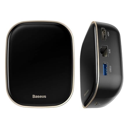 6in1 USB Type C Çok Fonksiyonlu HUB B 3.0RJ45HDMISDmicro SD) 60W-(5775)