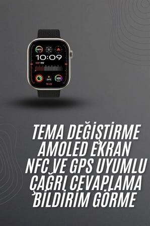 Akıllı saat 2.02 inch Nabız Ölçer Arama Konuşma Müzik Dinleme