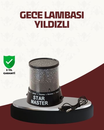 Galaxy Efektli Led Projektör Taşınabilir Yıldız Gece Lambası Diğer