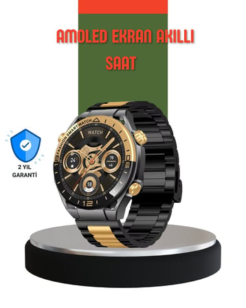 Amoled Ekran Akıllı Saat Bluetooth 5.1 Çağrı Destekli 3 Bileklikli Diğer Diğer
