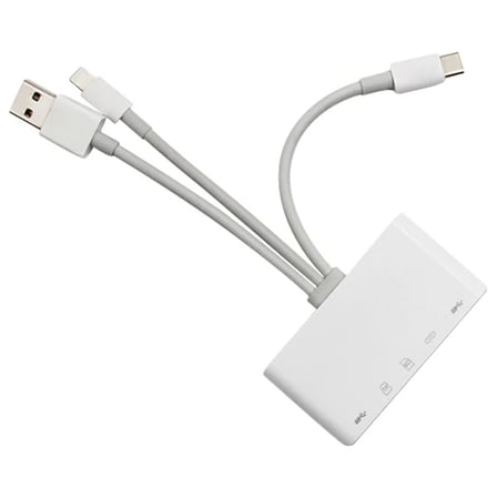 ALLY 3 İN1 İPhone+Usb C+ Usb A Kamera Okuyucu Kart Okuyucu-(5775)