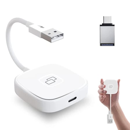 iPhone USB+Lightning Carplay Mirror Adaptör Çevirici -Youtube Netflix Tiktok Video Yansıtıcı-(5775)