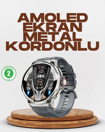 Şık Metal Kasa Ve Değiştirilebilir Kordonlarla Sw80 Smartwatch Diğer Diğer
