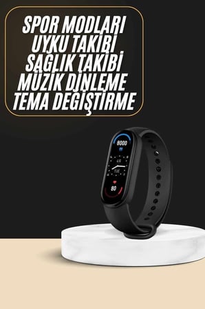 Akıllı Bileklik Android Ve İos Uyumlu Bildirim Ve Çağrı Görme Spor Takibi Diğer