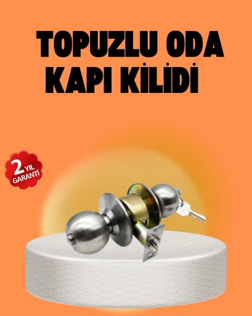 Mat Renk Topuzlu Kapı Kilidi – Giriş Tipi