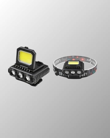Şarjlı LED Kafa Lambası 800 Lumen COB XPE Ayarlanabilir Başlıklı