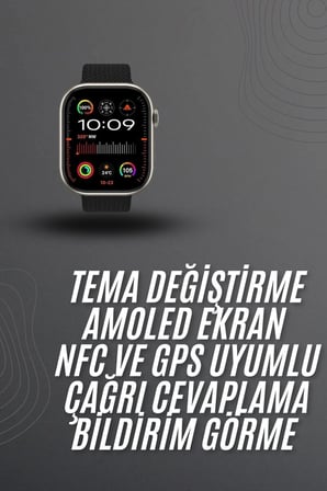 Akıllı Saat 2.02 İnch Nabız Ölçer Arama Konuşma Müzik Dinleme Diğer
