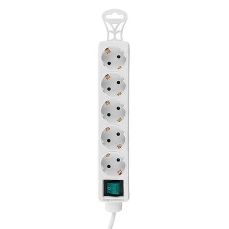 S-LINK SPG-F05 5 Soket Akım Korumalı Priz 1.5Mt Kablo 306 Joule (Beyaz)(1923)