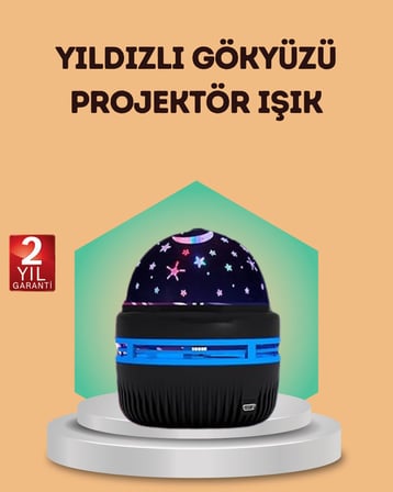 Usb Galaxy Projektör Lamba Romantik Atmosfer Çocuk Odası Parti Ve Düğün Işığı Diğer