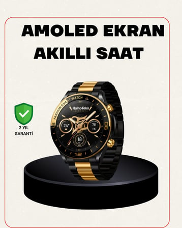 Amoled Akıllı Saat Manyetik Şarj Gps Destekli Spor Ve Günlük Kullanım Diğer Diğer