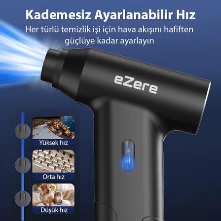 EZERE J02 Çift fonksiyonlu mini Araç süpürgesi & Turbo Fan Hava üfleyici-(5775)
