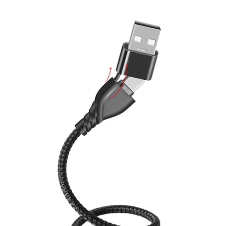 ALLY 2in1 USB Lightning To PD Kablosu+USB Kablo-(5775)