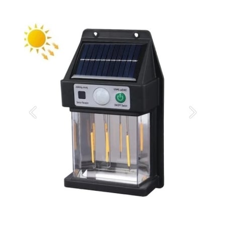 Hareket Sensörlü Güneş Enerjili Duvar Lambası 1 Adet