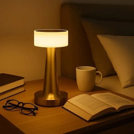 Şık Dokunmatik Dekoratif Led Masa Lambası USB Şarjlı 3 Renk Modlu