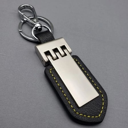 Şık Deri Metal Anahtarlık 10.5 cm Kullanım Kolaylığı