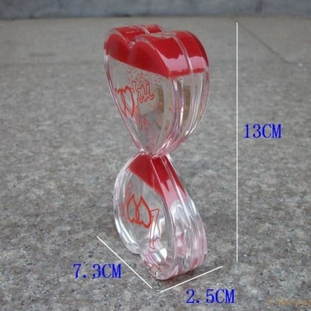 Renkli Jel Akışkan Kum Saati 13 cm Dekoratif Aksesuar