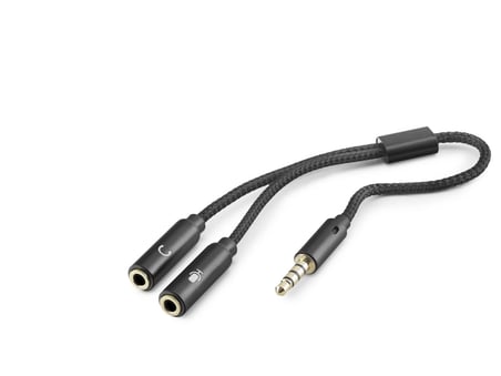 Kompakt Mikrofon ve Aux Ses Adaptörü 3.5mm Siyah