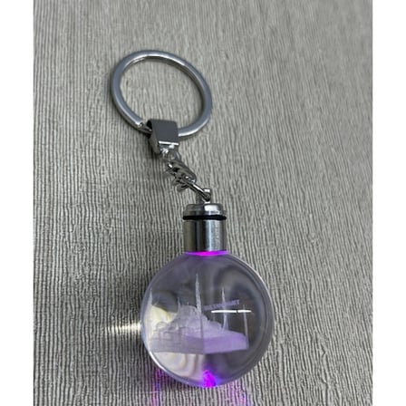 Şık Ledli Kristal Anahtarlık 10,5 cm Sultanahmet Tasarımı