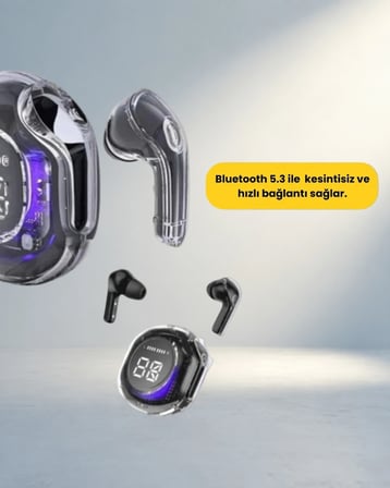 Kablosuz Kulaklık 30 mm Sürücü LED Ekran Teknolojisi