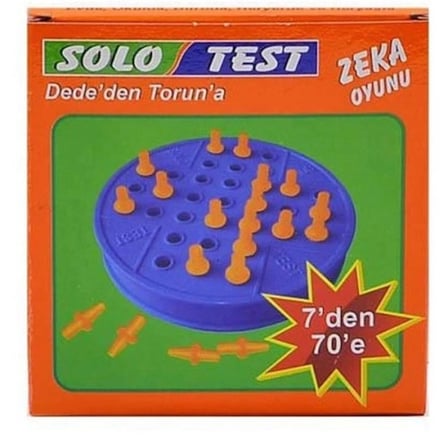 Stratejik Zeka Oyunu Solo Test 1 Adet Eğlenceli Aktivite