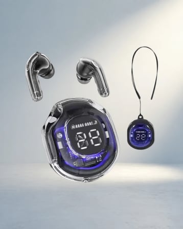 Kablosuz Bluetooth Kulaklık 30mm Sürücü LED Ekranlı Mikrofonlu