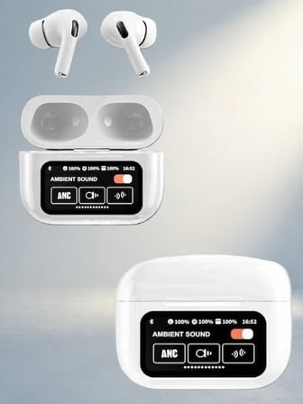 Dokunmatik Ekranlı Bluetooth Kulaklık - Tüm Akıllı Telefonlara Uyumlu
