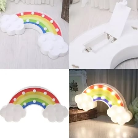Gökkuşağı Gece Lambası 30x16 cm LED Işıklı