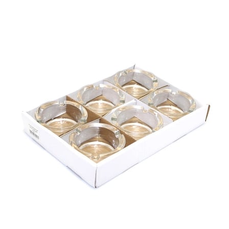 Şık Cam Küllük 8 cm 6'lı Set Ev Ofis Kullanımı