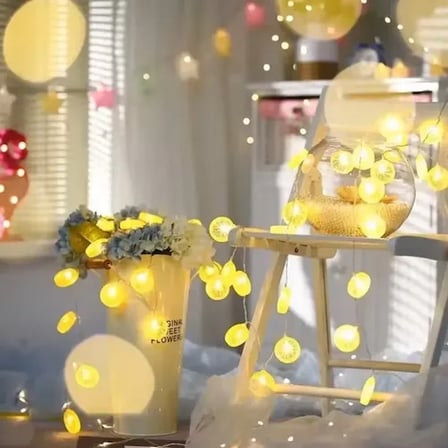 Dekoratif Limon LED Işık 2m 10 Adet Yaz Temalı
