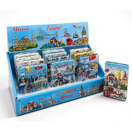 İstanbul Temalı Taşlı İnce El 8,5x6 cm
