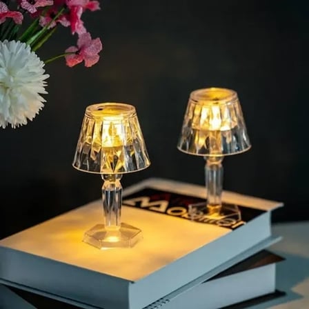Şık Kablosuz Pilli LED Masa Lambası 12'li Set