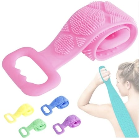 Çift Taraflı Banyo Sırt Kesesi 70 cm Masajlı