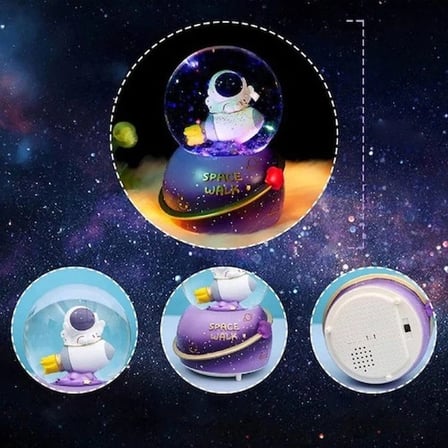 Astronot Temalı Büyük Boy Kar Küresi