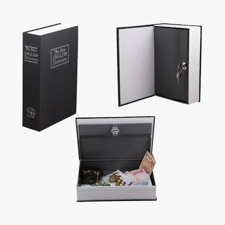 Şık Kitap Görünümlü Kasa Kumbara 18x11.5 cm
