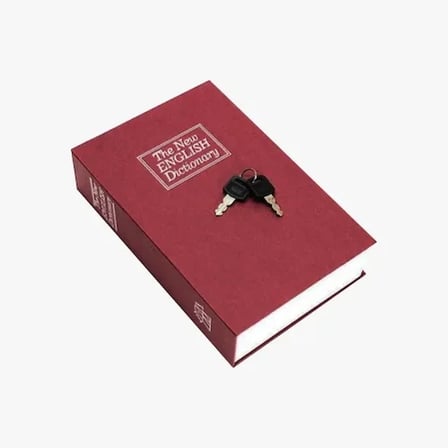Şık Kitap Görünümlü Kasa Kumbara 18x11.5 cm