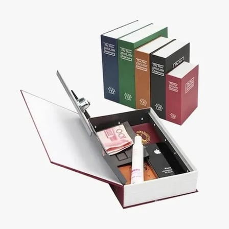 Şık Kitap Görünümlü Kasa Kumbara 18x11.5 cm