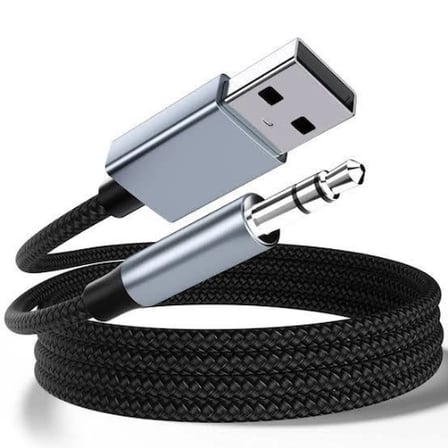 Pratik USB'den Aux'a Kablo 1.5 Metre Ses Bağlantısı