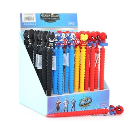 Kahraman Figürlü 07 Uçlu Kurşun Kalem 17 cm
