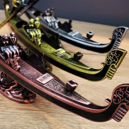 Zarif Metal Venedik Kayık Dekoratif Aksesuar
