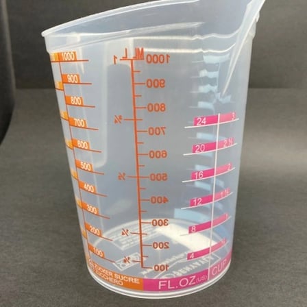 Pratik Mutfak Ölçü Kabı 1 Litre Şeffaf