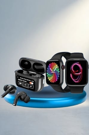 Yeni Nesil Bluetooth Kulaklık ve Akıllı Saat Seti