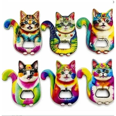 İstanbul Temalı Kedi Tasarımı Buzdolabı Magneti 15x7 cm