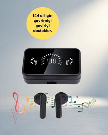 Şık Bluetooth Kulaklık 5.1 ANC ve Stereo Sesli