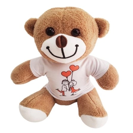 Sevimli Peluş Tişörtlü 25 cm Hediye Seçeneği