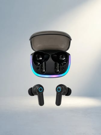 Kablosuz Kulaklık Bluetooth 5.4 RGB Şarj Kutulu HD Ses