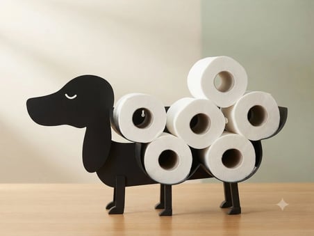 Eğlenceli Sosis Köpek Peçete ve Tuvalet Kağıtlığı