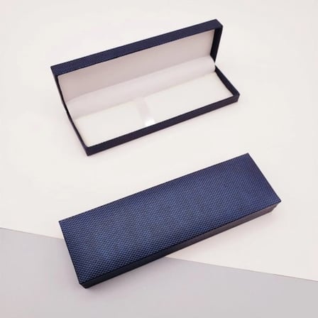 Şık Lacivert Kalem Kutusu 16 cm x 5 cm Hediye Aksesuarı