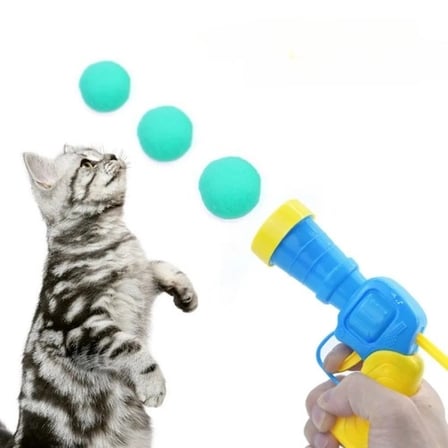 Eğlenceli Peluş Top Atan Kedi Oyuncağı 31 Parça Set